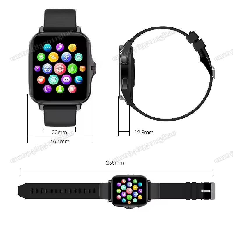 Ola Esporte Smartwatch HT30 in Pink mit 1,44 Zoll Farbbildschirm, Bluetooth-Anruf und Blutsauerstoff- sowie Blutdruckmessung für Android-Telefone - Bild 5
