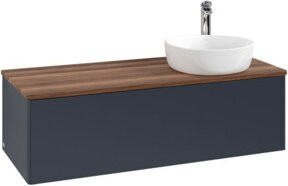V&B Waschtischunterschrank Antao mit Beleuchtung, Blau lackiert, B/T/H: 120 x 50 x 50 cm - Bild 1