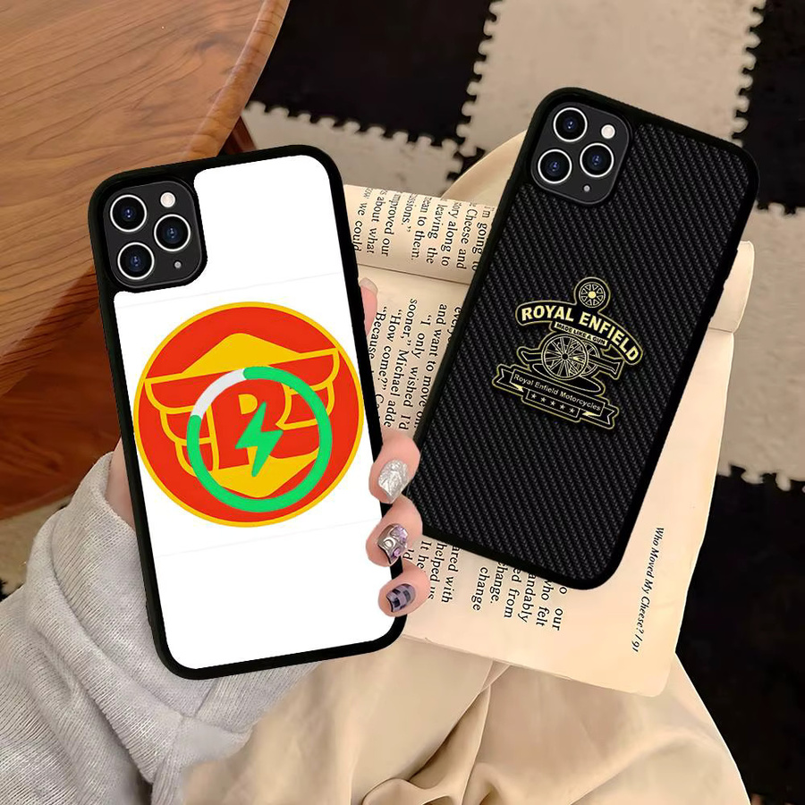 R-ROYALS E-ENFIELDS MagSafe Magnetische Hülle für iPhone 11 bis iPhone 17 Air Pro Max Plus in Schwarz - Bild 1