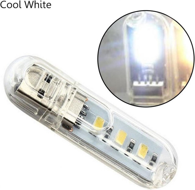 Amusedly USB LED Nachtlicht und Leselampe mit SMD 5730 LEDs in Weiß - Bild 1