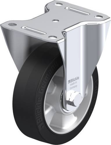 Blickle Bockrolle B-ALEV 150K in Schwarz und Grau aus Stahl mit einem Rad-Durchmesser von 150 mm und einer Tragfähigkeit von max. 400 kg - Bild 1