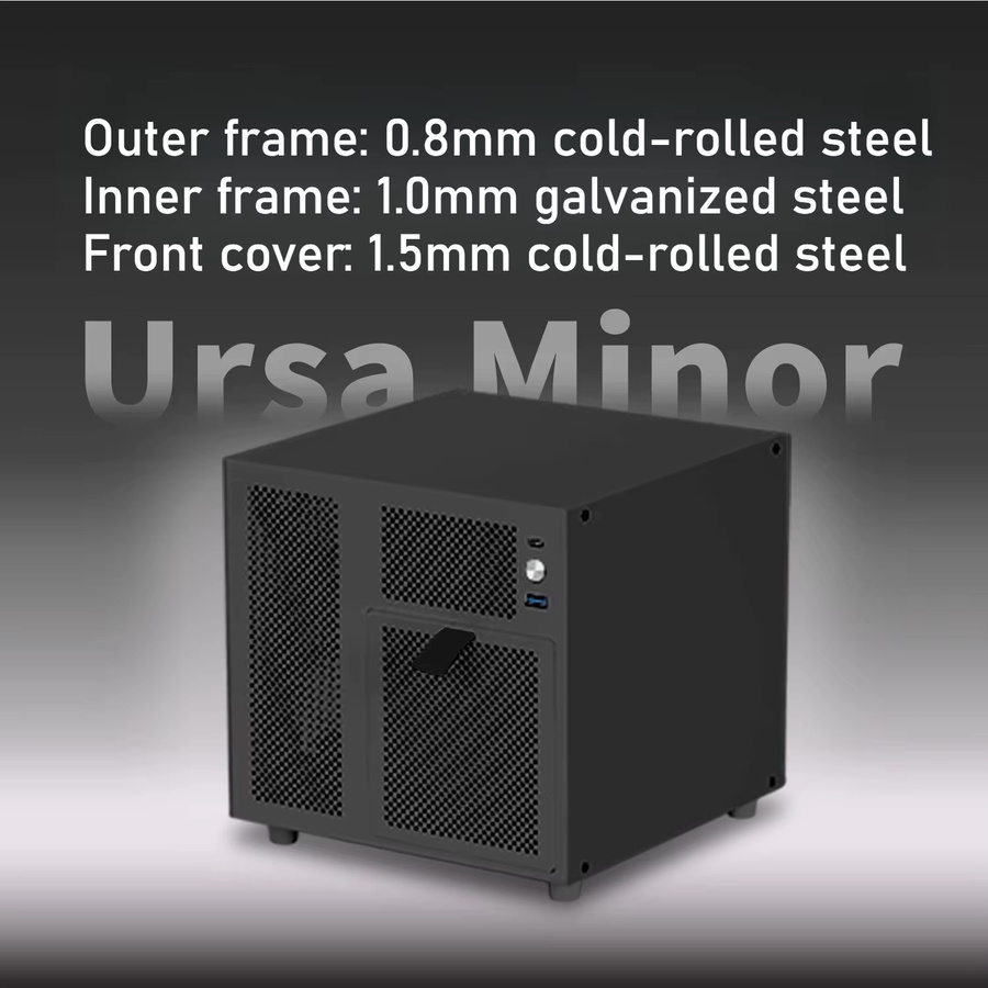 Feiniu Ursa Minor 4-Bay NAS-Gehäuse in Black für Mini-ITX Motherboards und SFX-Netzteile - Bild 3