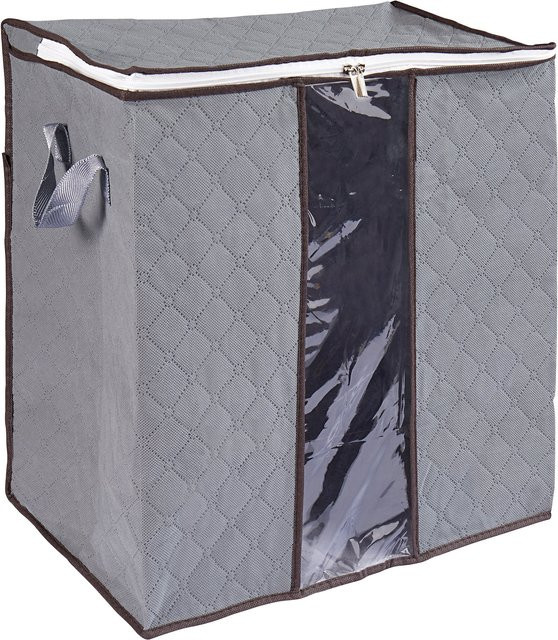 Kleidertasche von genialo mit Sichtfenster in Grau, Breite: 44,0 cm, Höhe: 47,0 cm - Bild 1