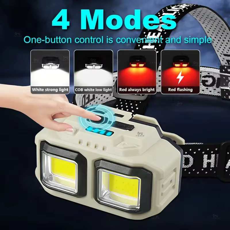 KDULIT COB LED Scheinwerfer Wiederaufladbare Arbeitsleuchte Wasserdicht in Weiß für Outdoor Camping und Angeln - Bild 2