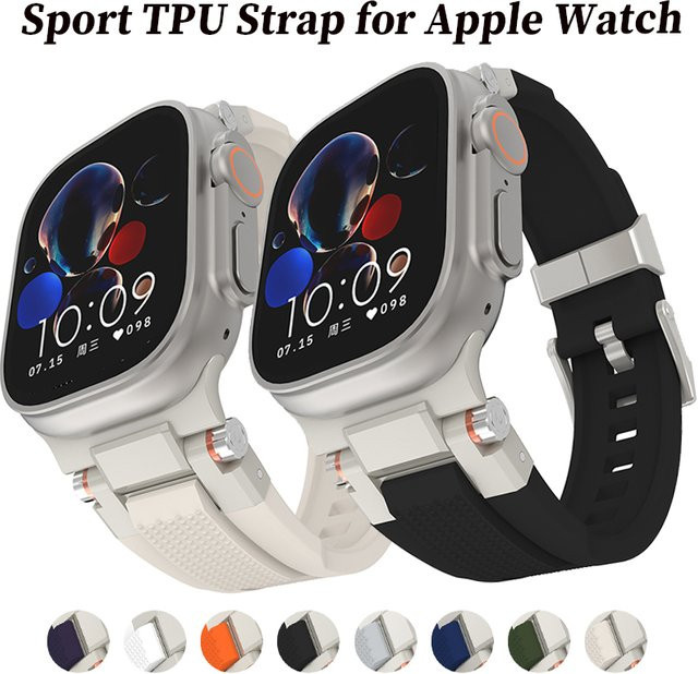 CHIICSMART Uhrenarmband Herren, TPU, Silikon - Bild 1