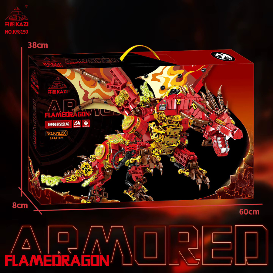 Kaizhi Flammendrache, Mecha-Modell, mechanische Montage, Bausteinspielzeug - Bild 4