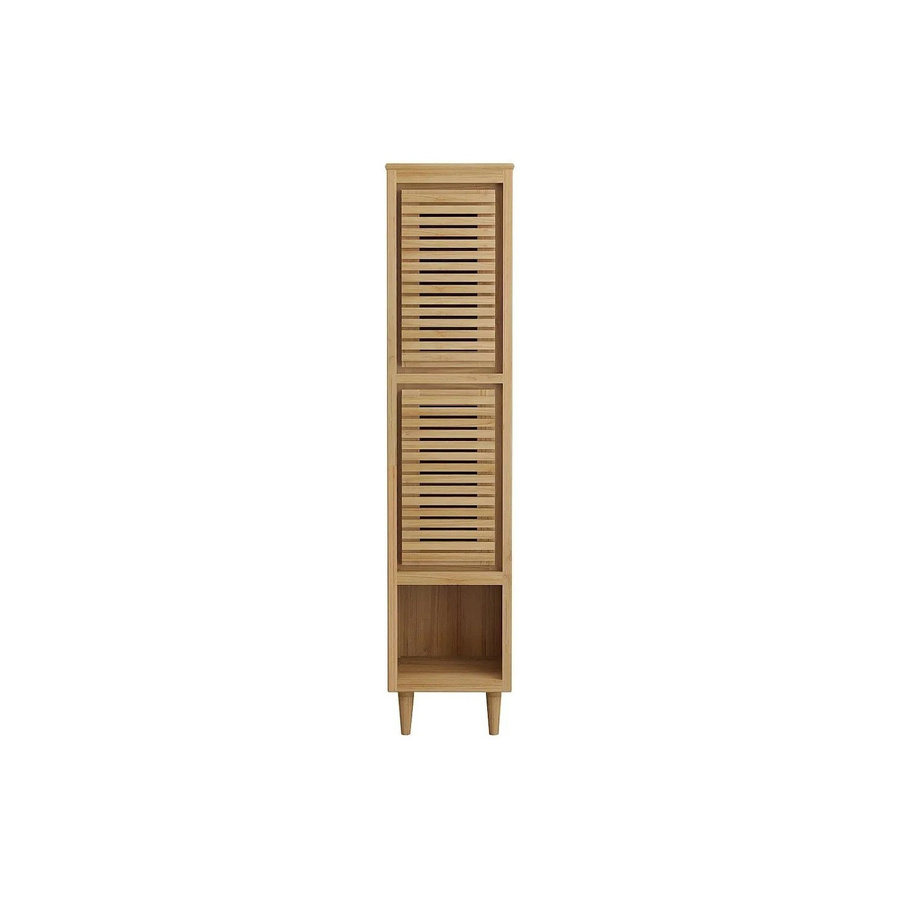 Badschrank Toraja von Vente-unique aus Teakholz in Braun, B: 40 cm, H: 180 cm, T: 35 cm - Bild 2