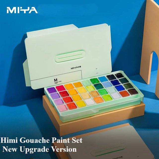 HIMI Gouache-Farbset mit 24 Farben in Jelly-Cup-Design, Mehrfarbig, 24 x 30 ml - Bild 1