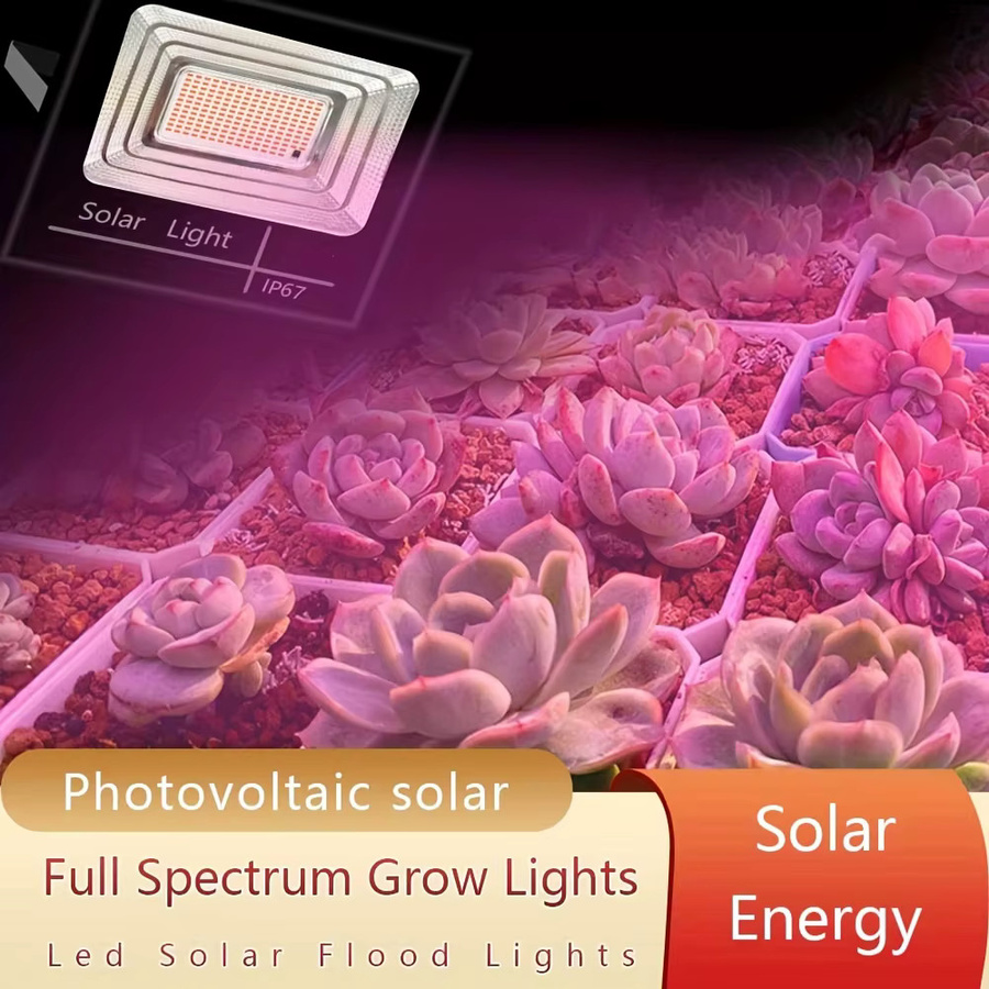 Leclstar 35W Solar Pflanzenlampe mit Fernbedienung, Vollspektrum LED Solar Flutlicht, wasserdicht für Blumen, Gemüse und Sukkulenten - Bild 2