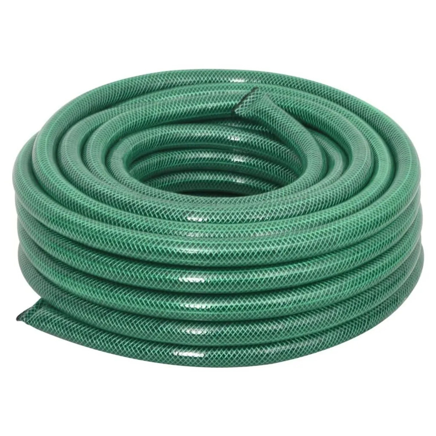 vidaXL Gartenschlauch-Set aus grünem PVC mit Sprühdüse, Schnellkupplung und Wasserhahnanschluss, Länge: 20 m - Bild 2