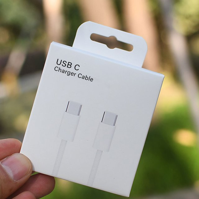 Original USB-C Schnellladekabel für Apple iPhone und Samsung, 60 W PD Datenleitung, Weiß - Bild 1