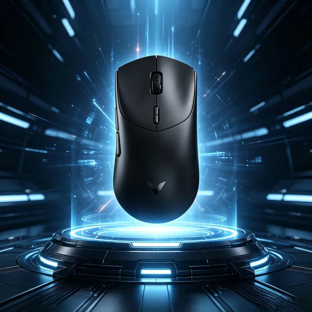 Rapoo VT7/VT7 MAX Kabellose Gaming-Maus in Schwarz mit 8K Polling-Rate und 750 Stunden Akkulaufzeit - Bild 1