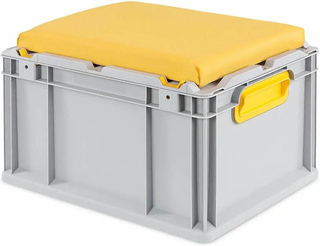 PROREGAL Eurobox NextGen Seat Box Gelb H x B x T: 26,5 x 30 x 40 cm - Bild 1