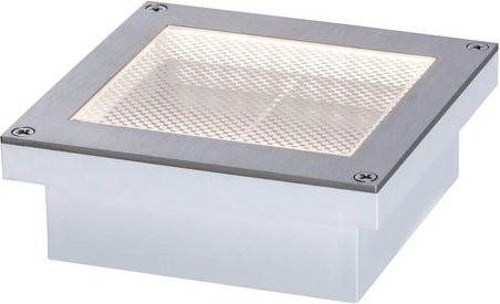 Paulmann LED Bodeneinbauleuchte Brick, quadratisch, grau, IP67, warmweiß - Bild 2