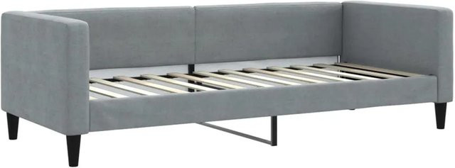 vidaXL Tagesbett Hellgrau mit Polsterung und Armlehnen B/T/H: 200 x 80 x 68 cm - Bild 1