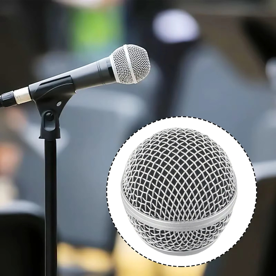 Shure Mikrofon-Ersatzkopf aus Stahlgeflecht in Silber für 58-Mikrofone und Beta-Zubehör - Bild 4