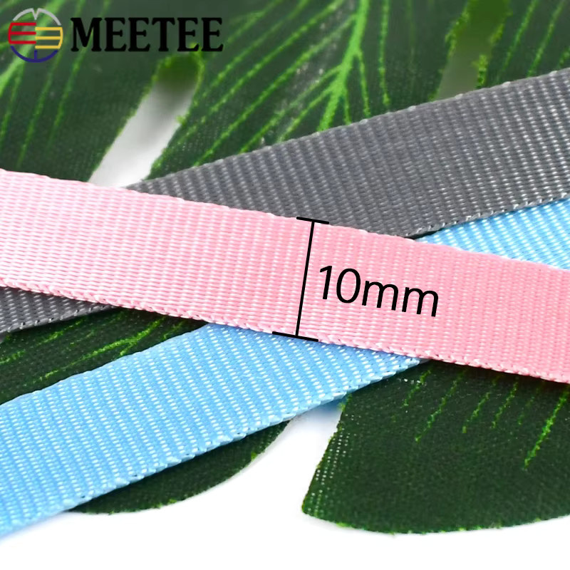 Meetee Nylongewebe Meterware für Riemen und DIY-Nähzubehör, 45 Meter, Farben: Grün und Mehrfarbig - Bild 3