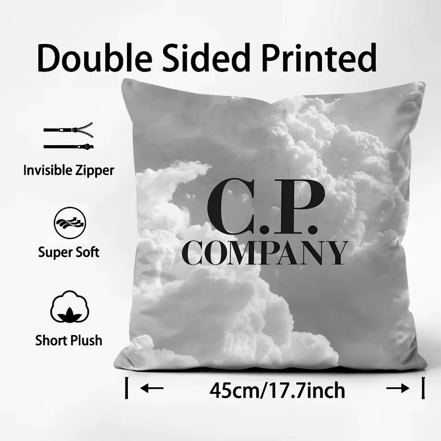 Wendbarer Kissenbezug von CCC.P. CompanyS in Schwarz und Grau, quadratisch, B/B/H: 30 x 30 x 30 cm - Bild 3