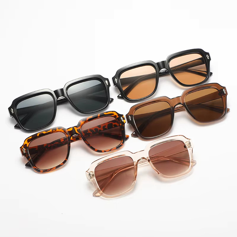 Ah-Mee Sonnenbrille, quadratisch, Vollrand, Kunststoff - Bild 1