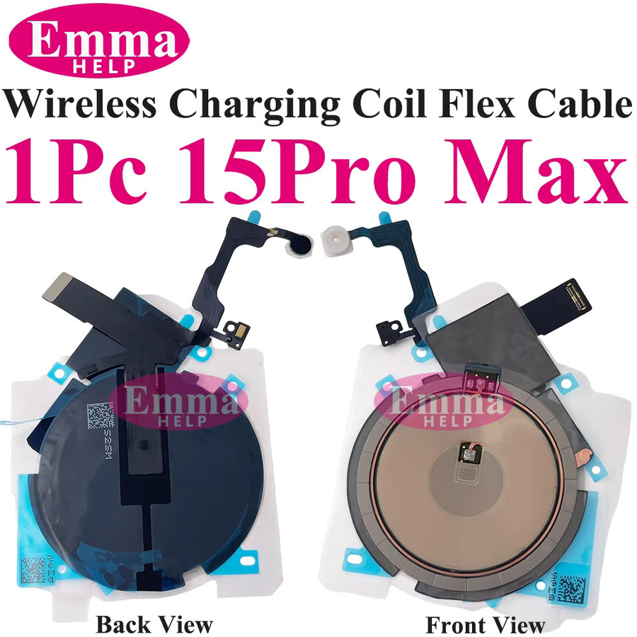 Apple NFC-Ladespule mit Power-Lautstärkeregler Flexkabel für iPhone 14, 14 Plus, 15, 15 Pro Max und 16 – WPC Ladeantenne - Bild 4