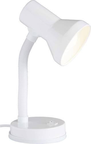 Brilliant Junior Tischlampe in Weiß mit E27 Fassung und 40W Energiesparlampe - Bild 1