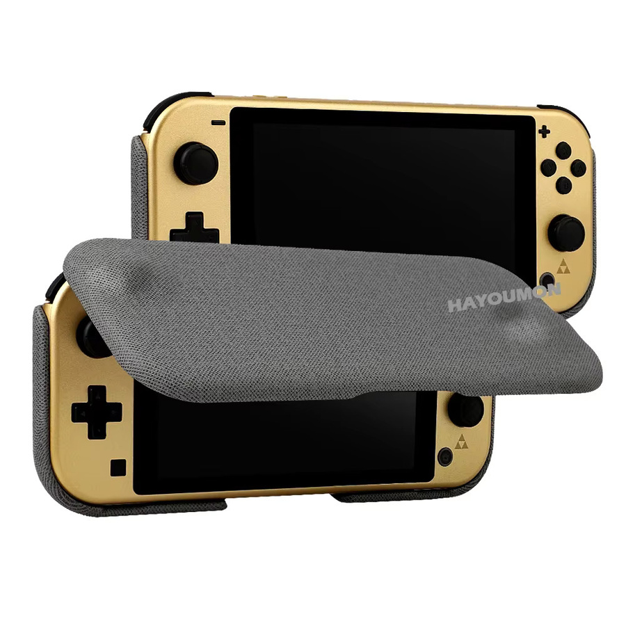 Pogopirate 2-in-1 Schutzhülle für Nintendo Switch Lite mit abnehmbarer magnetischer Schale und Flip-Cover in Grau - Bild 5