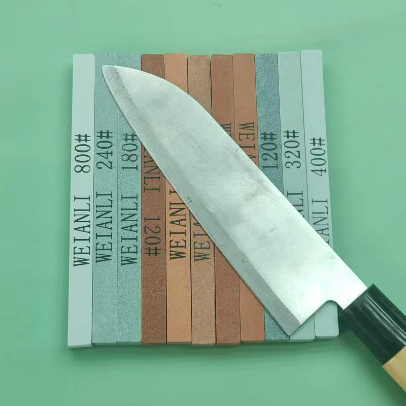 RSCHEF Schleifstein aus Siliziumkarbid in Braun mit verschiedenen Körnungen zum Polieren von Messern, Werkzeugen und Jade - Bild 1