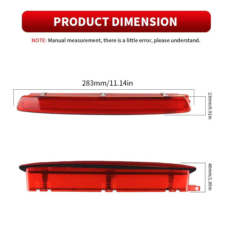 SAARMAT LED Bremsleuchte hinten High Level für Seat Ibiza 2008-2014 und Leon 2008-2015 in Rot - Bild 2