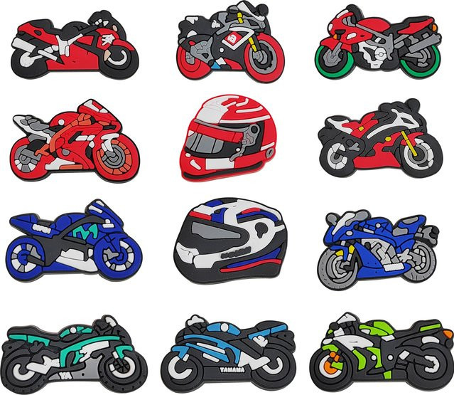 Happye&TiTi Motorrad PVC Schuh Charms, Unisex - Bild 1