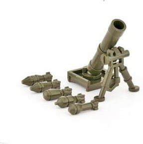 Militärbausteine Soldatenfiguren, NSV Gatling Mörser, Zubehör, ab 14 Jahre - Bild 1