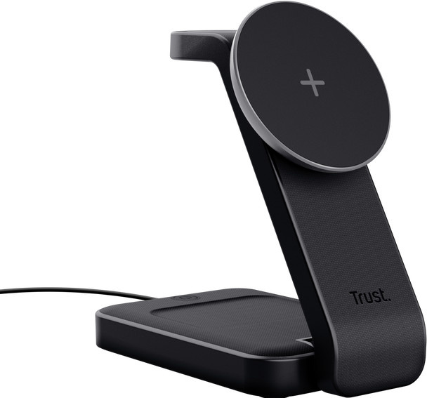 Viro Kabellose magnetische 3-in-1-Ladestation mit USB-C in Schwarz - Bild 1