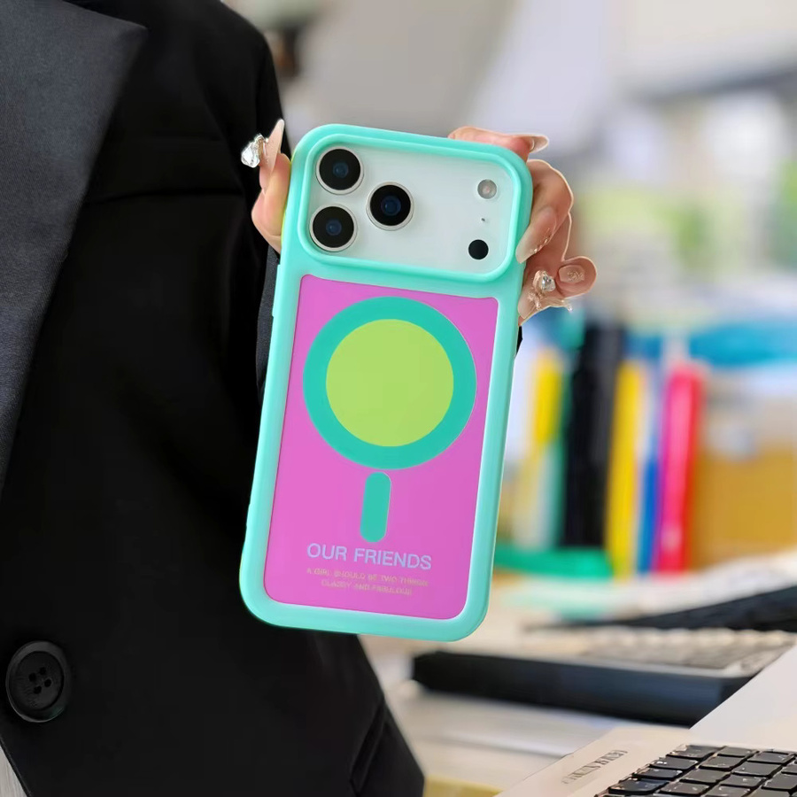 NUCWIN Magnetische Schutzhülle für iPhone 13 bis iPhone 17 Pro Max in Dopamin-Farben mit Farbkontrast und Stoßfestem Schutz - Bild 2