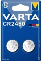 Varta Lithium Knopfzelle CR2450 3V, 2er Pack, 570 mAh, Silber - Bild 1