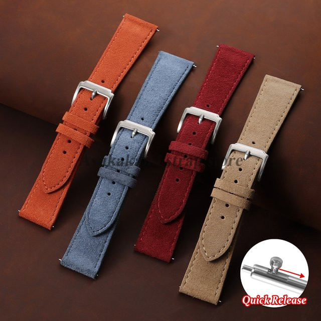 Uhrenarmband Wildleder, Leder, Unisex, Bunt - Bild 1
