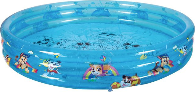 Happy People Paw Patrol 3-Ring-Pool aufblasbar, Blau, Durchmesser: 122 cm, Höhe: 23 cm - Bild 1