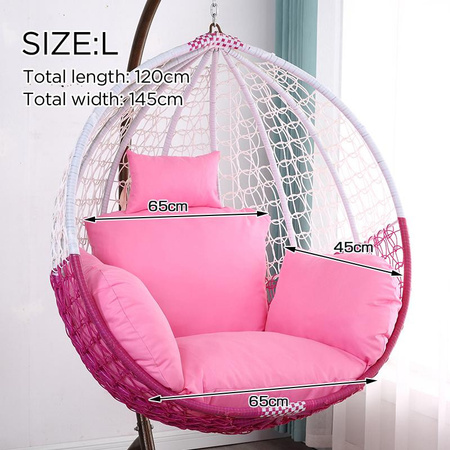 S-Cushion Kissenbezug aus Baumwolle und Polyester für Hängeschaukel und Gartenliege
