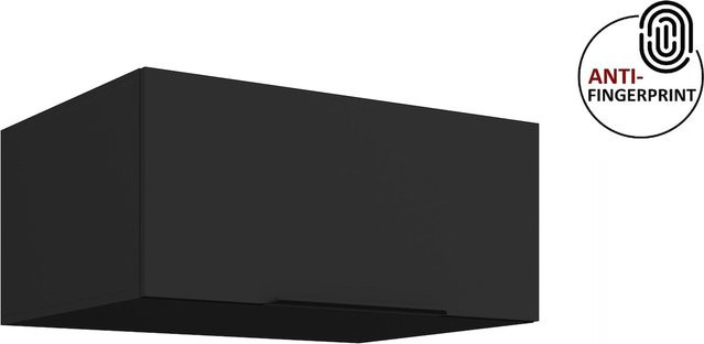 Küchen Aufsatzschrank ARIA Schwarz matt Wandmontage Breite: 80 cm - Bild 1