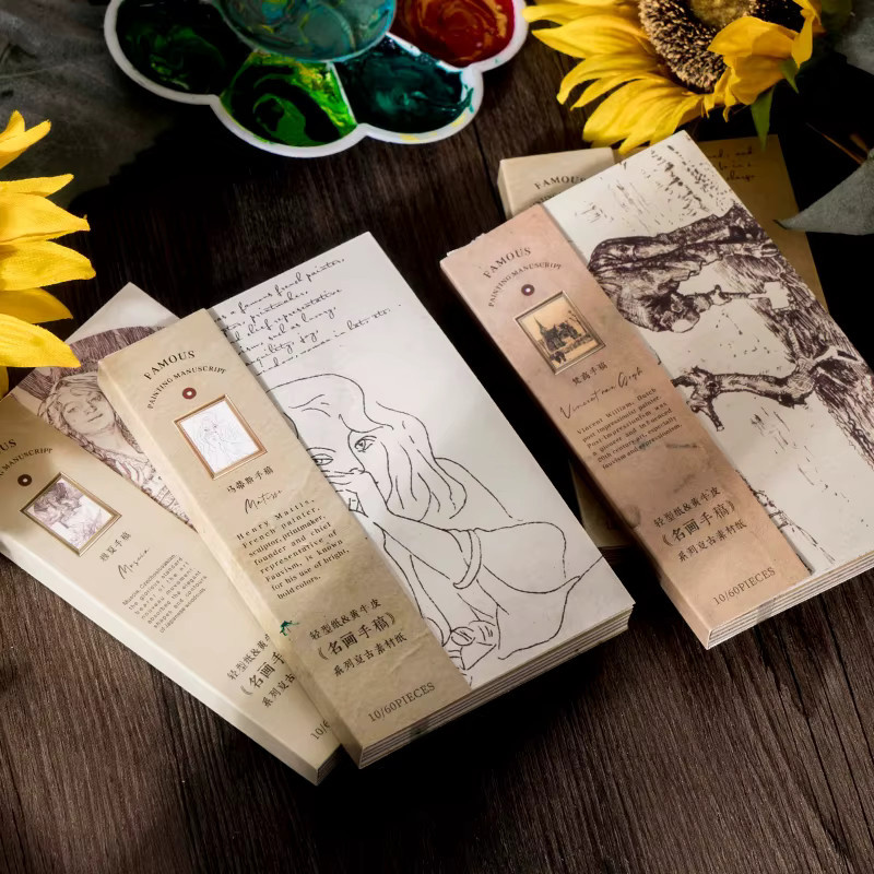 Morgenregen Vintage Kraftpapier-Notizen im Ins-Stil für Junk-Journal und Kunsthandwerk - Bild 2