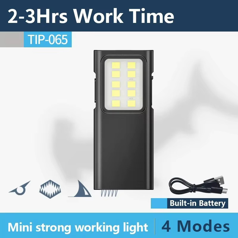 Heinast LED Mini Arbeitslicht USB C wiederaufladbare Taschenflutlampe in Schwarz - Bild 5