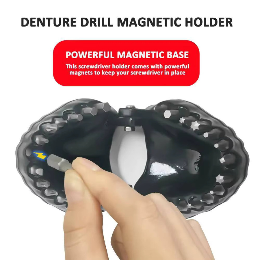 Realmote Lustiger Prothesen-Bohrerhalter für Schraubendreher-Bits, passend für 1/4 Zoll Hex-Bits - Bild 4