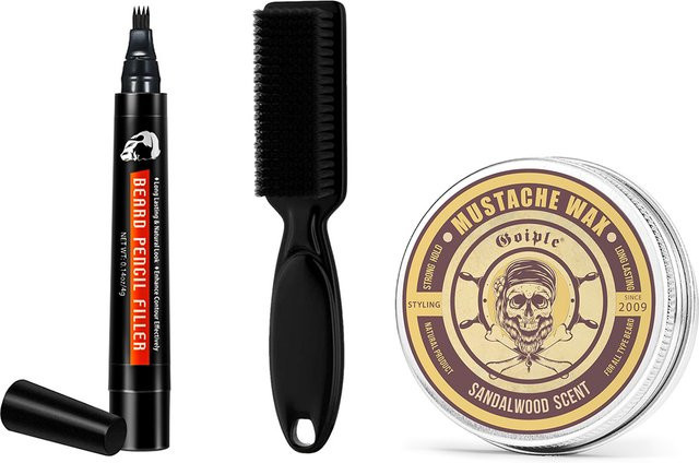 GOIPLE Bartstift-Pinsel und Balsam Set, Herren, Gesicht und Haare - Bild 1