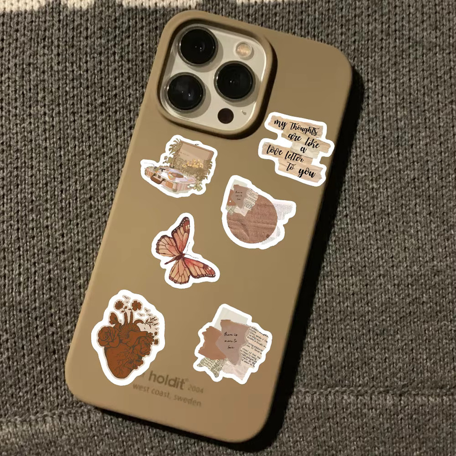 500 Stück Retro Rollen-Aufkleber im Ins-Style, wasserfeste ästhetische Sticker in Multicolour für Handy, Laptop, Notizbuch und Skateboard - Bild 2