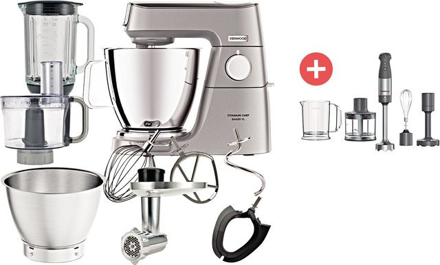 Kenwood Küchenmaschine KVL85.594SI in Silber und Kenwood Edelstahl-Stabmixer HBM 60.307 GY - Bild 1