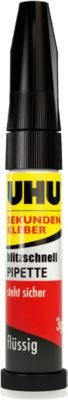 UHU Sekundenkleber Blitzschnell in transparenter Pipette, 3 g - Bild 3