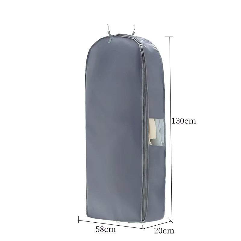 Enyawell Hängender Kleidersack zur Kompression für Daunenjacken und Mäntel, Beige, B/T/H: 90,0 x 130,0 cm - Bild 3