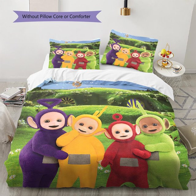 Teletubbies Bettwäsche Set mit Motiv-Druck, bestehend aus 1 Bettbezug und 2 Kissenbezügen, Mehrfarbig, B/H: 260 x 240 cm - Bild 1