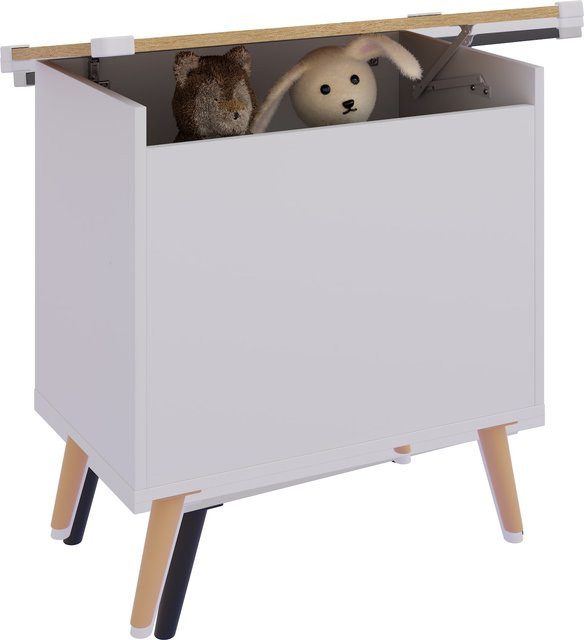 VCM Holztruhe Bosula L aus Holz als Aufbewahrungsbox für Wohnräume, H x B x T: 65 x 68 x 39 cm - Bild 1