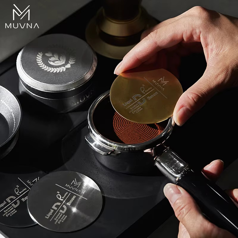 MUVNA Metall Puck-Sieb aus Edelstahl für Espresso-Siebträger, Farbe: Silber, Durchmesser: 51 mm, 53 mm oder 58,5 mm (je nach Auswahl) - Bild 3