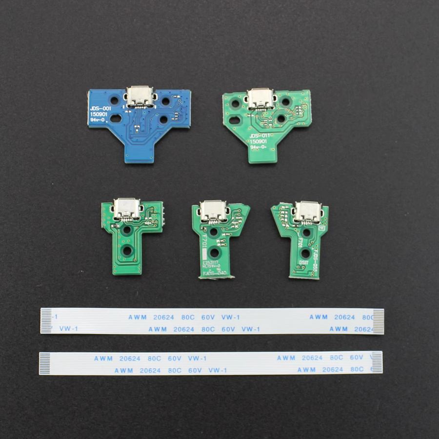 JCD USB-Ladeanschluss-Ersatzteil für PS4-Controller, 12-polig und 14-polig, Multicolor - Bild 3