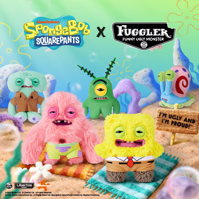 Fuggler SpongeBob Schwammkopf Puppe Anhänger, Plüsch, ab 4 Jahren - Bild 1